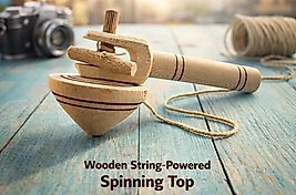 Topaç - Oyuncak Topaç - Ahşap Oyuncak - Ahşap Topaç -