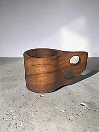 Kuksa Bardak - Ahşap Kuksa Bardak - 2li Kuksa Bardak - Kişiselleştirilebilir Kuksa Bardak