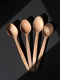 Zeytin 4lü Kaşık - Ahşap Kaşık - Ahşap 4lü Kaşık - Zeytin Kaşık