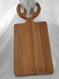 Geyik Boynuzlu Ahşap Kesme Tahtası