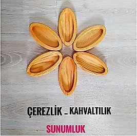 6 lı Ahşap Çerezlik