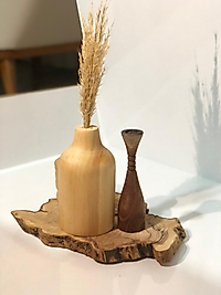 Ahşap Düz Vazo