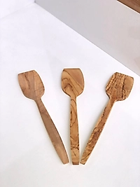 3'lü Ahşap Spatula Seti