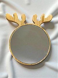 Ren Geyiği Ayna - Geyik Desenli Ayna - Dekoratif Ayna - Ayna